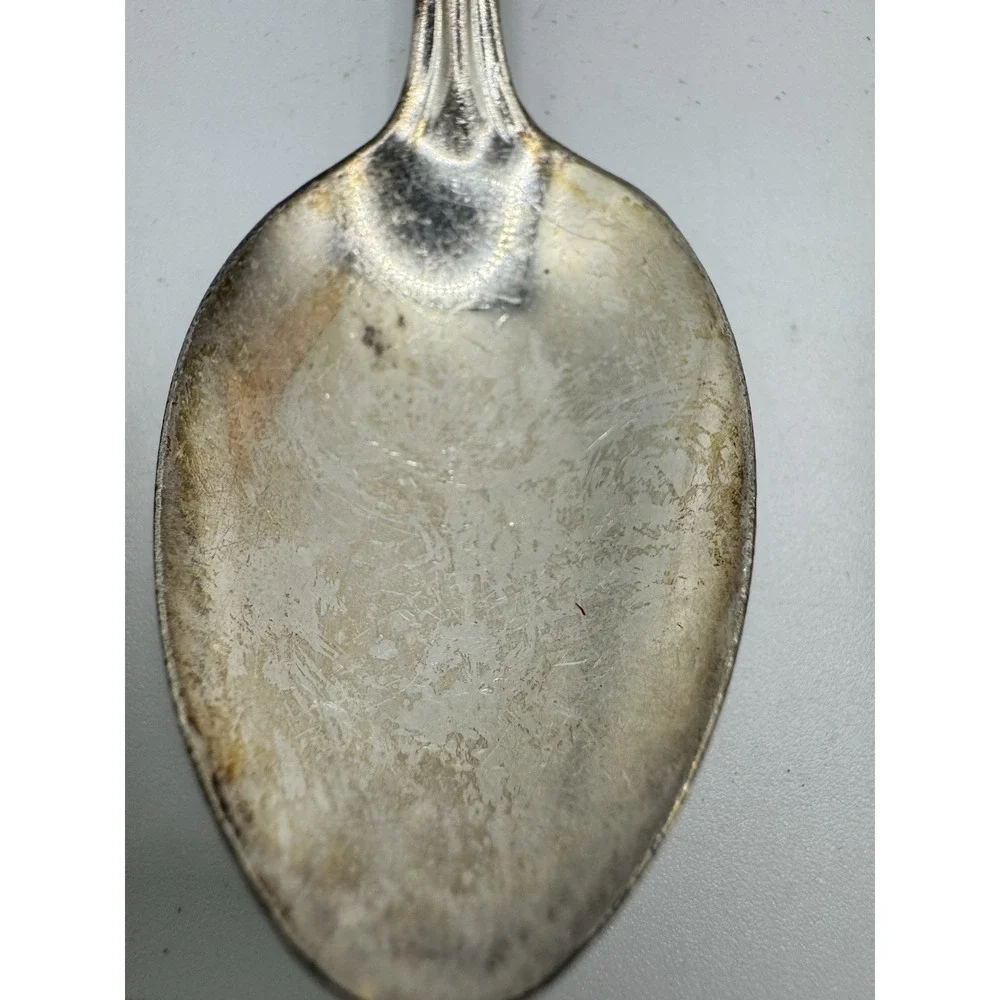 Vintage Souvenir Spoon Lot 4pc Thomas Edison 1939 NY Worlds Fair Wm Rogers Reed